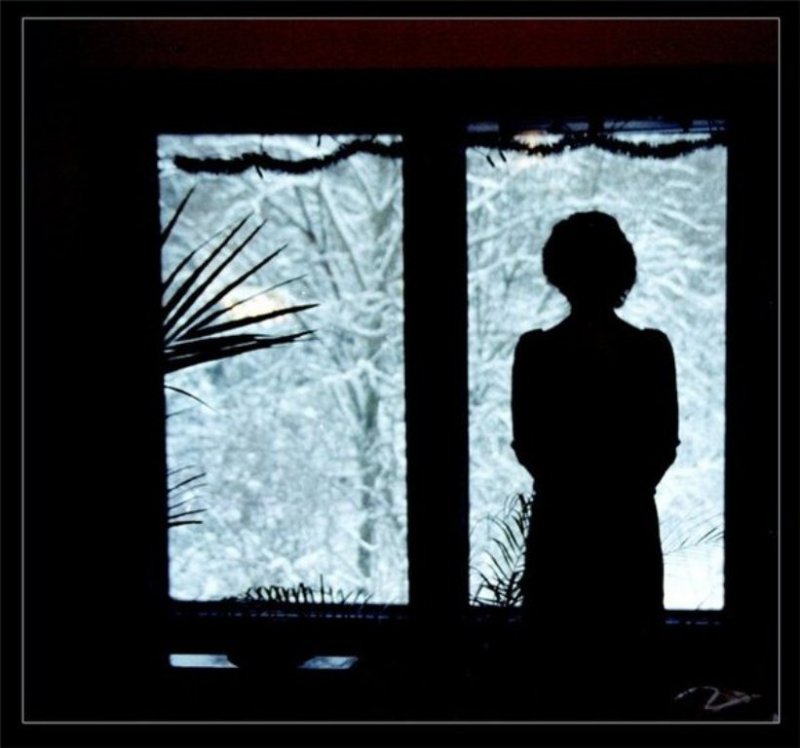 Женщина призрак в окне